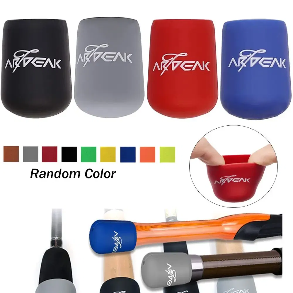 Color: Burgundy - Rod Protective Case Fishing Rod Handle Cover Rod Bottom Protector Fishing Rod Handle Protective Case Fishing Rod Fixed Ring