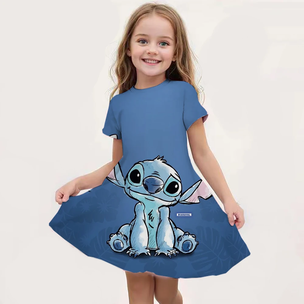 Color: Beige, Ships From: CHINA, Kid Size: 8 - Hot Sale Kids Girl Cosplay Snow Queen Top Disney Lilo & Stitch Princess Dress for 2-14 Years Girls Birthday Party Dresses