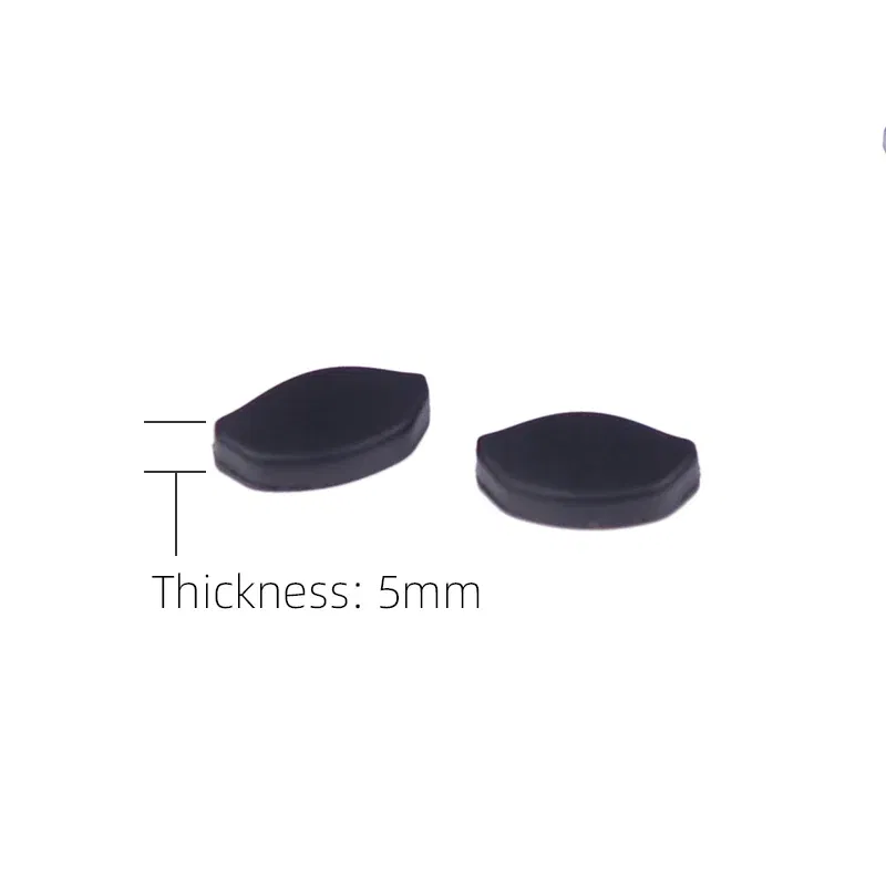 Color: black - Erdem Nose Pads for Oakley OX3238 OX8176 8160 OO9242 OO9434 OO9445 OO9474 OO9280 OO9284 9288 Sunglasses Glasses Non-slip Rubber