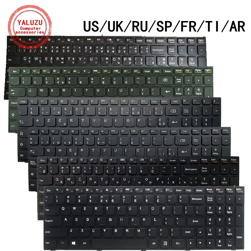 Color: black - US/UK/RU/SP/FR/TI/AR Laptop Keyboard For Lenovo G50 G50-30 G50-45 G50-70/AT G50-80 B50 B50-30 B50-45 B50-70 B50-80 Y50C