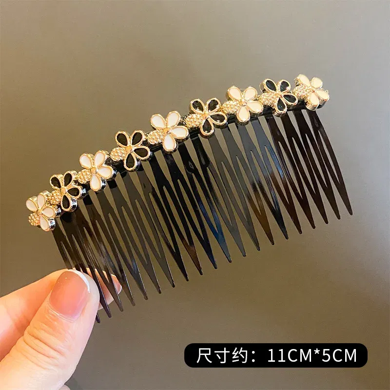 Color: SKY BLUE, Ships From: CHINA - 1PC Fashion Women Hairpins Rhinestone Pearl Hair Combs Clip Claw For Woman Barrettes Hair Maker Bun Hair Accessories Headwear