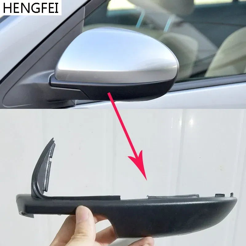 Color: Black - Accessories For Car Mazda 2 3 6 M3  M6  M2 Demio Rearview Mirror Cover Bottom Case Lower Shell
