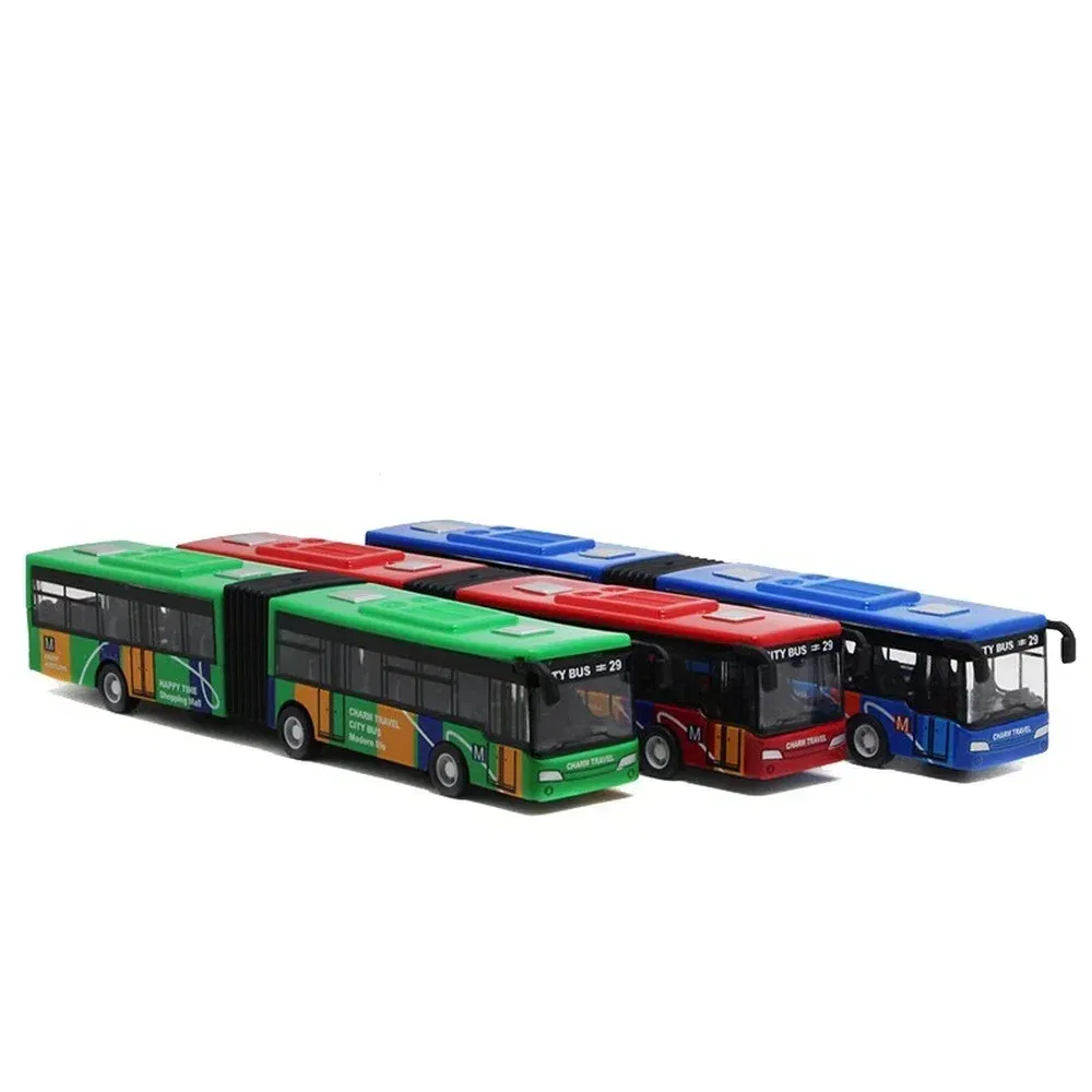 Color: Blue, Ships From: CHINA - City Express Bus Double Buses Diecast Vehicles Toys Funny Pull Back Car Children Kids Gifts 1:64 Alloy City Bus Model Vehicles