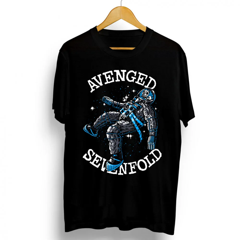 Color: black, Size: L - Men Clothes Round Neck T-shirt Heavy Metal Band Rock Cotton Breathable Print Womens Plus Size Tees