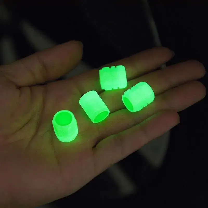 Color: green - car Luminous Tire Valve Cap for Citroen C4 C5 C3 Picasso Xsara Berlingo Saxo C2 C1 C4L DS3