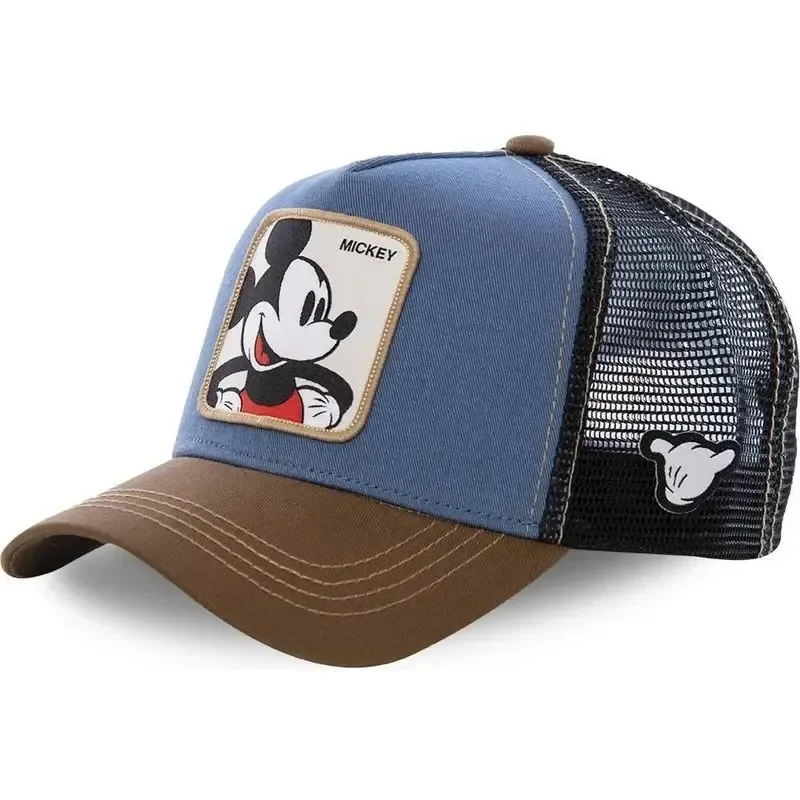 Color: Light purple, Size: Adjustable - Hot Sale Unisex Anime Cartoon Cap Disney Embroidery Baseball Cap Men Women Trucker Hat