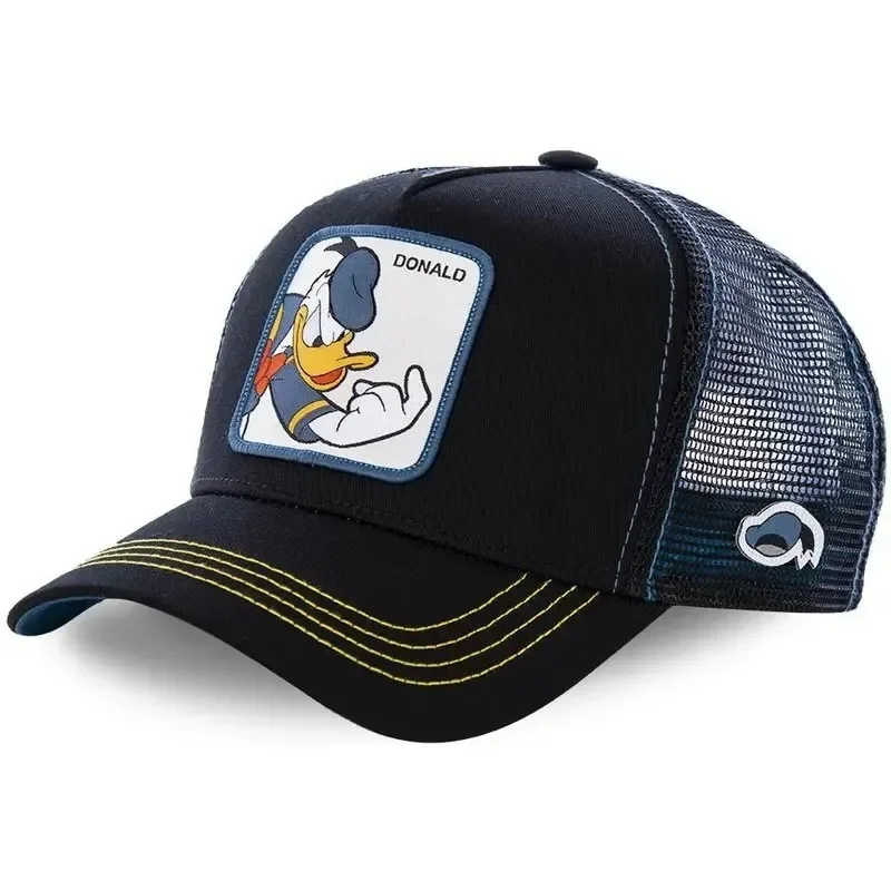 Color: Light purple, Size: Adjustable - Hot Sale Unisex Anime Cartoon Cap Disney Embroidery Baseball Cap Men Women Trucker Hat