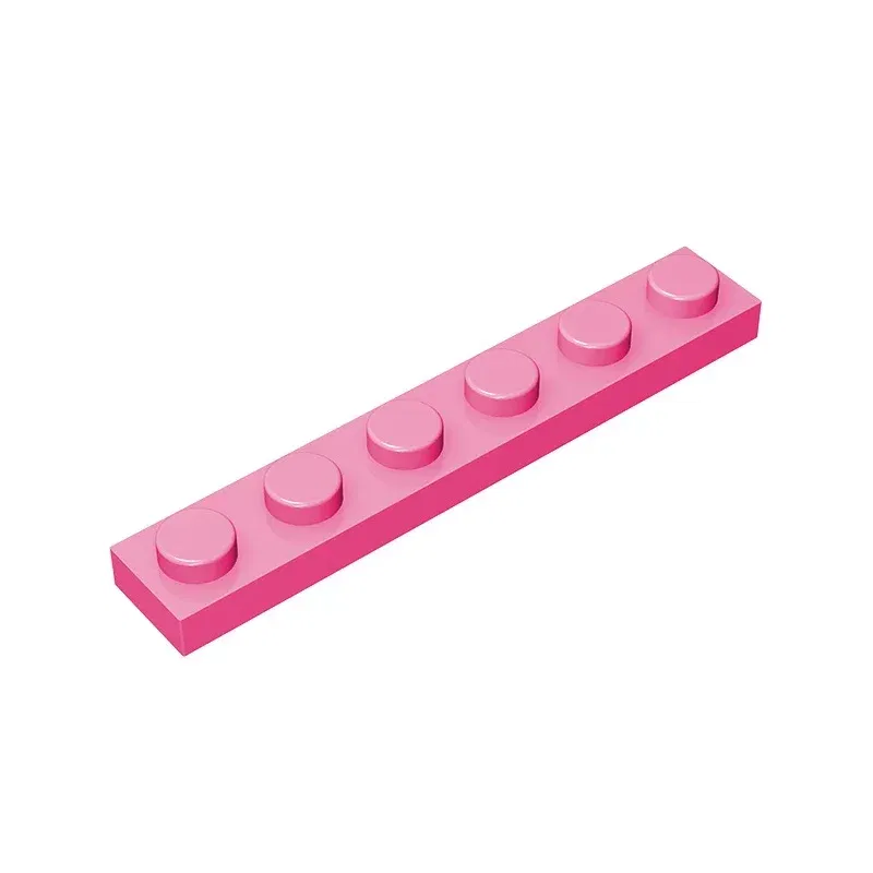 Color: WHITE - Gobricks GDS-505 Plate 1 x 6 compatible with lego 3666 pieces of children's DIY building block Particles Plate DIY