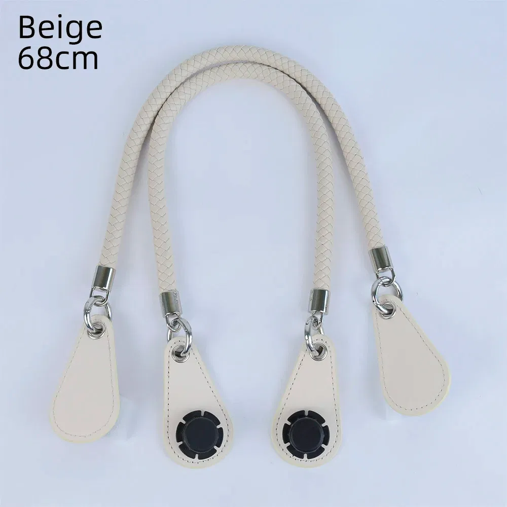 Color: Chocolate, Ships From: CHINA - 2025 Obag PU Woven braided leather Rope Handles strap belt for O Bag accessoires Tote Bag Women's Bag Accessories