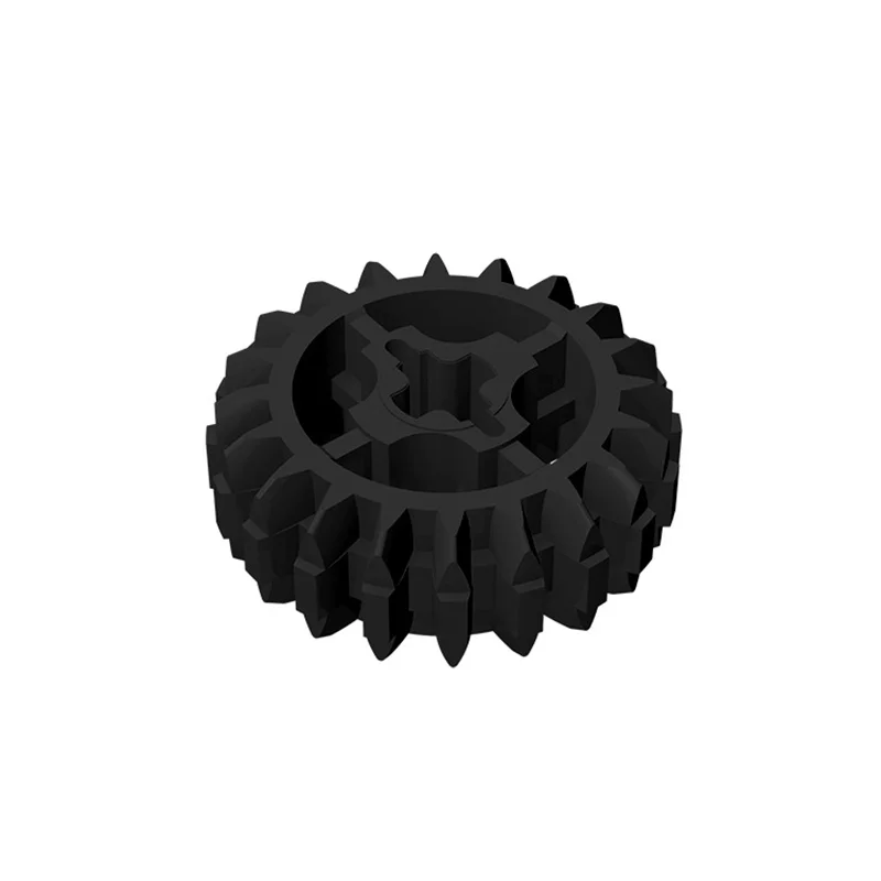 Color: black - Rainbow Pig MOC Particle 32269 18575 High-Tech Gear 20 Tooth Double Bevel with Axle Hole Compatible Brick Building Block Toys