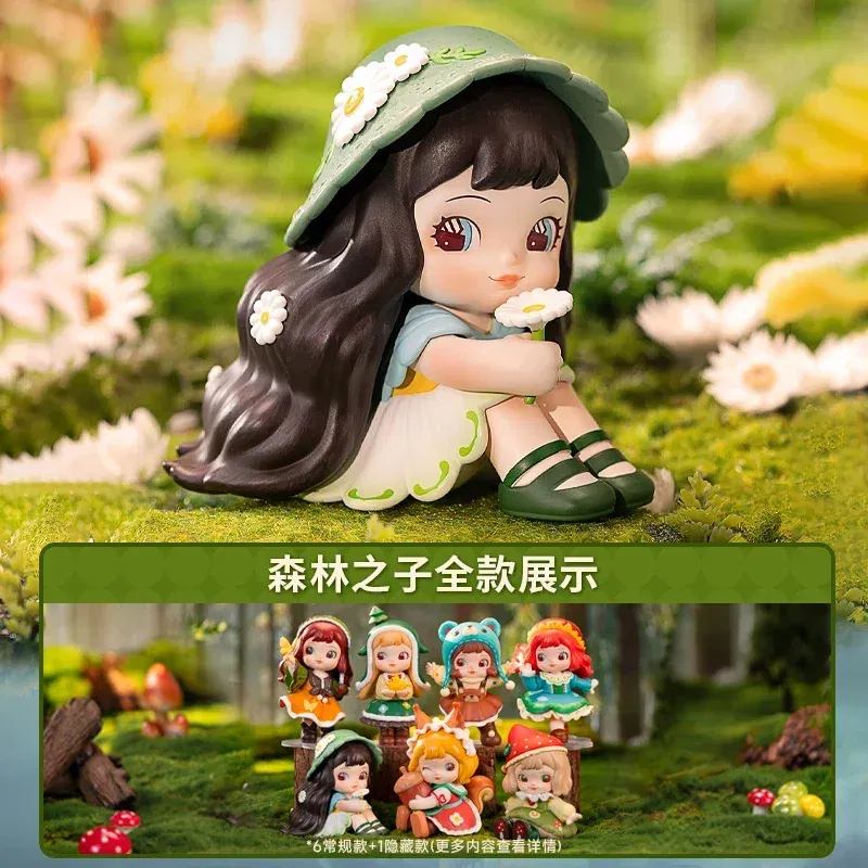 Color: WHITE - In Stock Rolife: Xia Lin Forest Children Series Blind Box Building Blocks Trendy Play Assemble Mobile Models Anime Collection