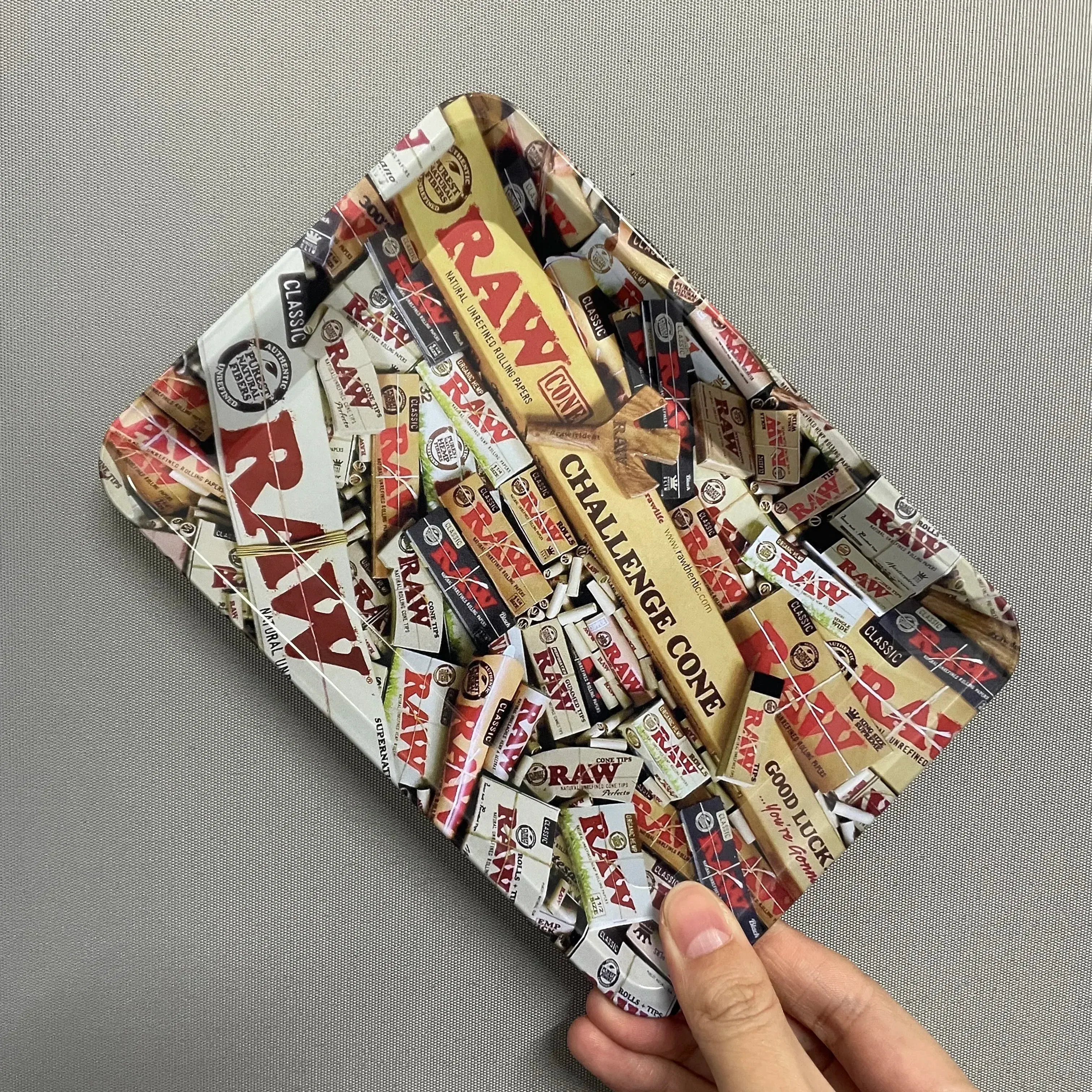 Color: black - RAW Classic Rolling Tray Multi Designs Available