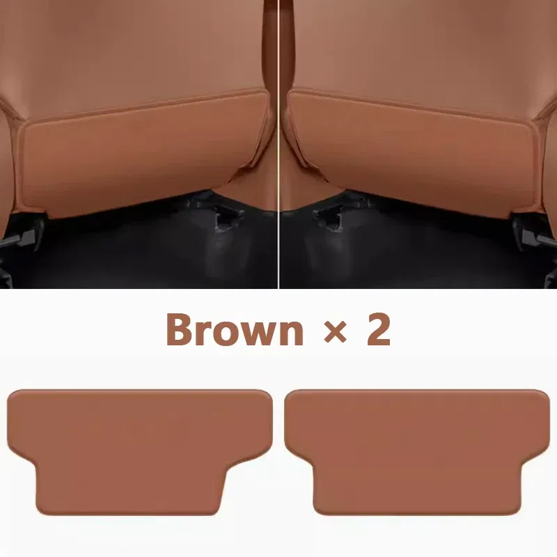 Color Name: Brown - For Toyota Camry 9th 2024 Car Seat Cover Seat Backs Anti Kick Mat Protector Pad Microfiber Leather Protection Cover