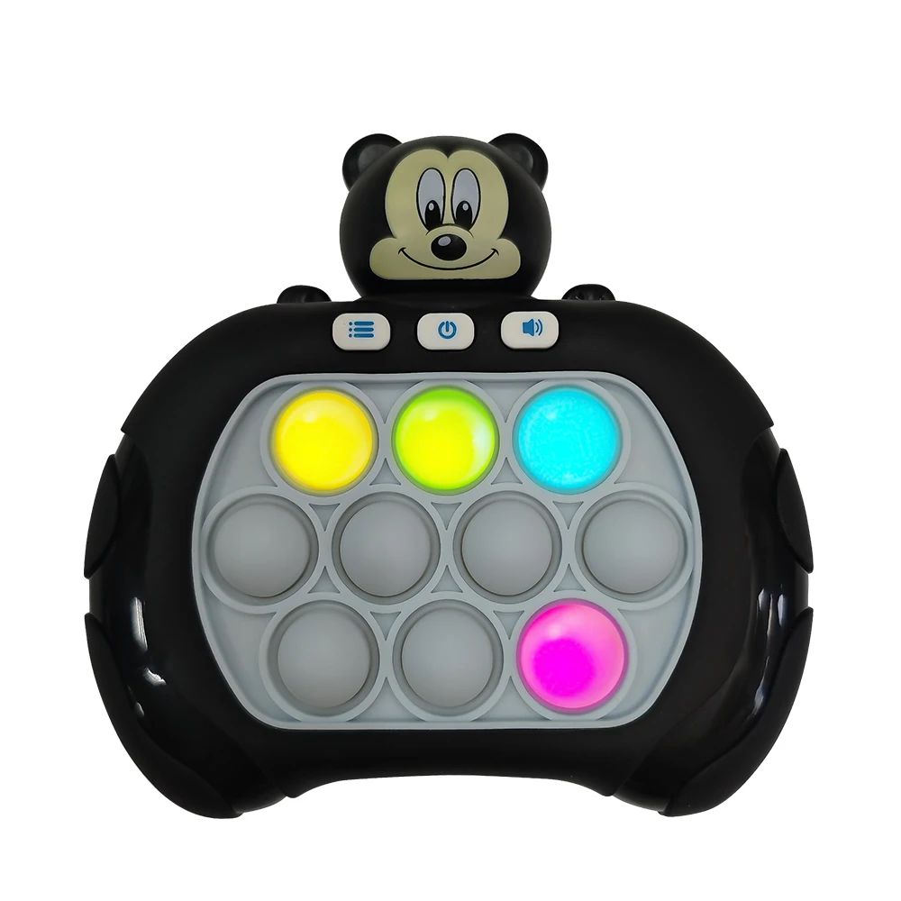 Color: Indigo - 2024 New Pikachu Quick Push Game Pop Up Fidget Bubble Electronic Pop it Pro Game Light AntiStress Toys For Adult Kids Gift 2024