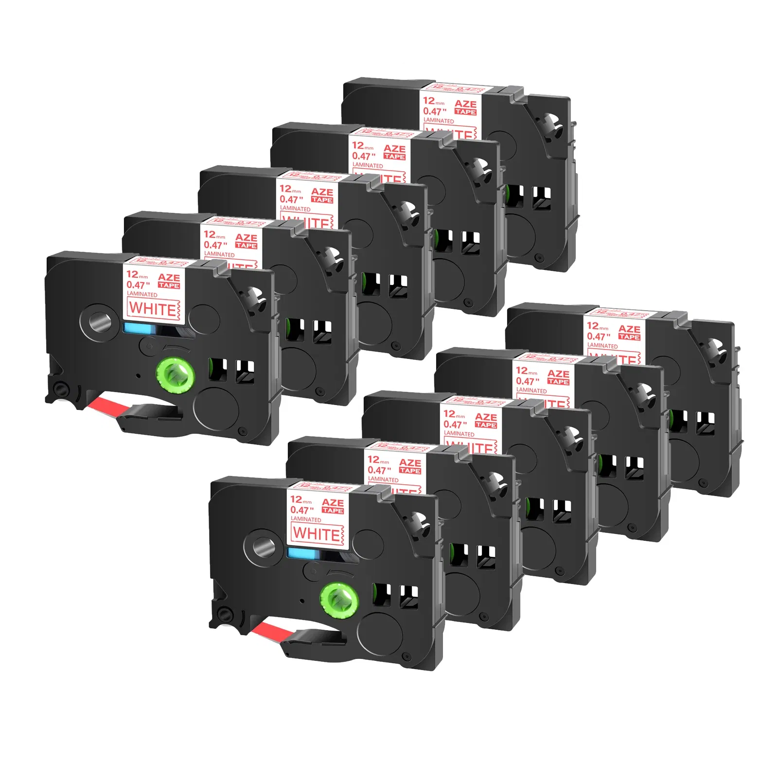 Color: PURPLE, Width: 12mm - Greencycle 10PK TZe 231 Label cassettes Compatible for Brother Ptouch Printer Black on white Label tape 6mm 9mm 12mm 18mm 24mm