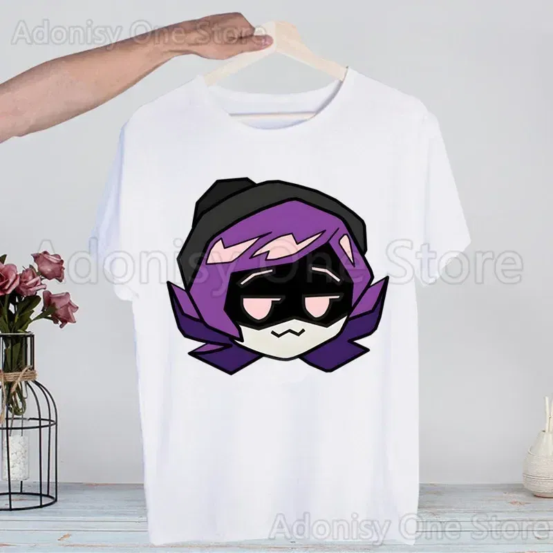 Color: Ivory, Size: XXL - Murder Drones Fashion Man Tshirt Summer Fashion T-shirt Casual White Funny Cartoon Print T-shirt Hip Pop Tops tee