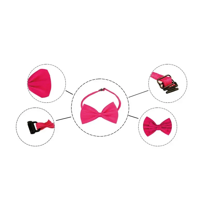Color: multi - Pet Dog Cat Necklace Adjustable Strap for Cat Collar Dogs Accessories pet dog bow tie puppy bow ties dog Pet supplies