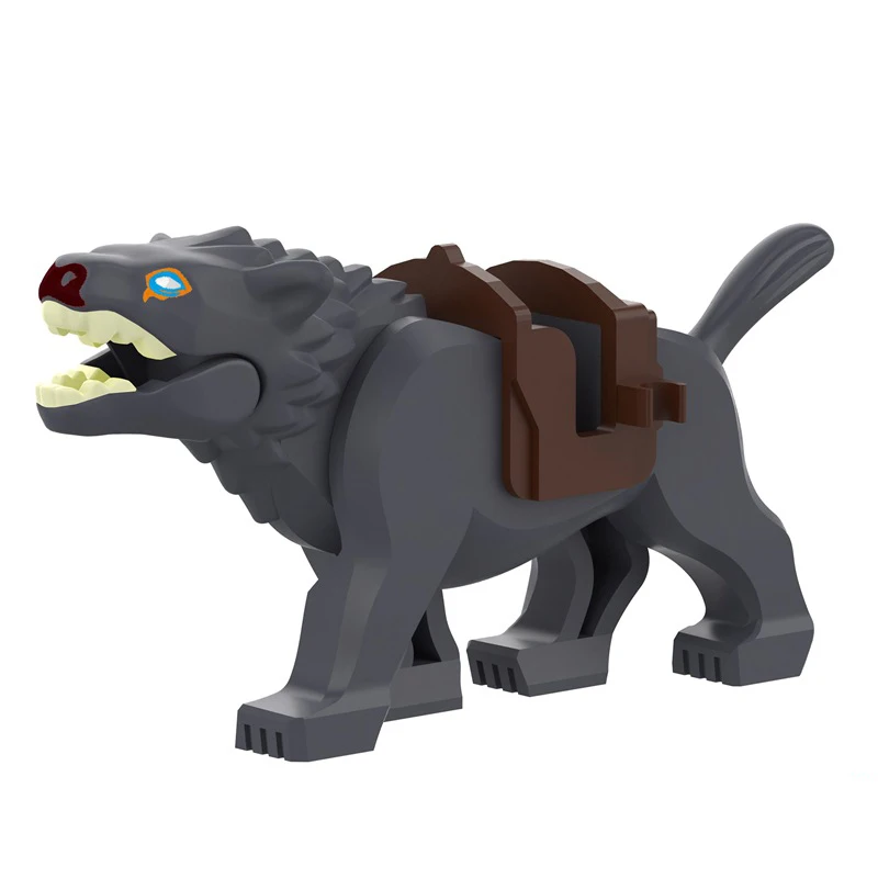 Color: GRAY - Lord of the Rings Ogre Building Blocks Figures Bricks Educational Toys Cartoon Figures Action Toys Brick Kids Gifts