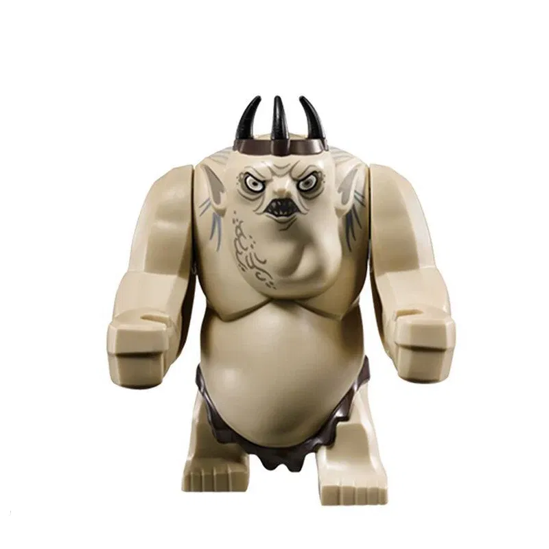 Color: GRAY - Lord of the Rings Ogre Building Blocks Figures Bricks Educational Toys Cartoon Figures Action Toys Brick Kids Gifts