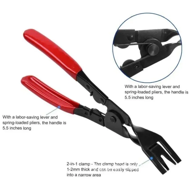 Color Name: Green - Car Headlight Repair Installation Tool Trim Clip Removal Pliers Van Door Panel Fascia Dash Upholstery Remover Tool Dropshipping