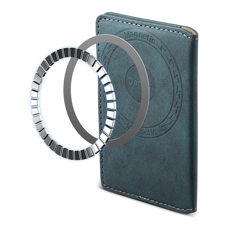 Leather Wallet Card Holder for Magsafe Magnetic Bag for Samsung Galaxy S24 S23 S22 S21 Ultra FE 15 14 Universal Retro Case Cover