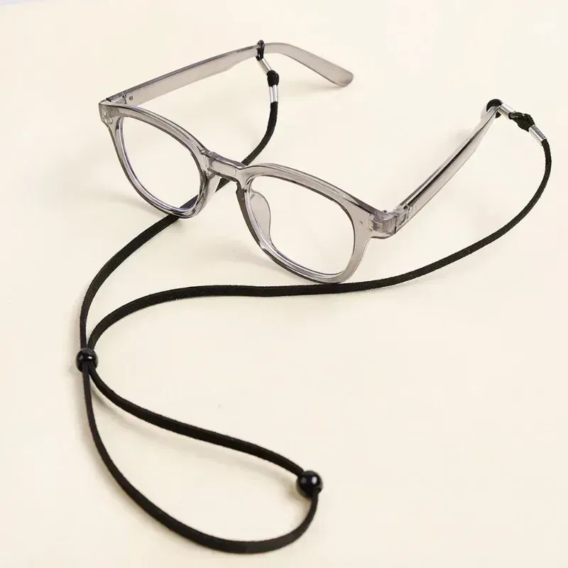 Color: GRAY, Ships From: CHINA - Men Leather High Quality Anti-slip Sunglasses Lanyard Strap Eyeglass Reading Glasses Chain Cord Holder Glasse Necklace Unisex