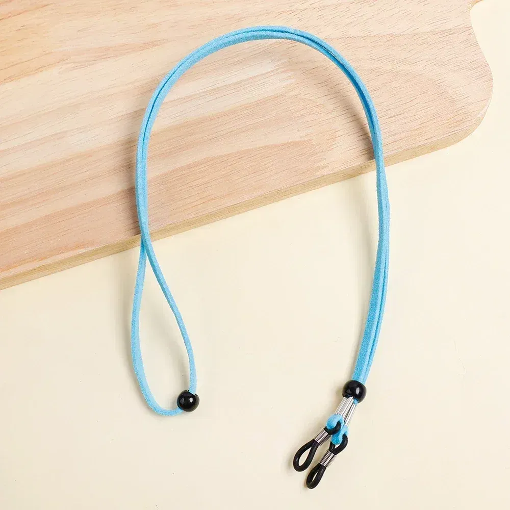 Color: GRAY, Ships From: CHINA - Men Leather High Quality Anti-slip Sunglasses Lanyard Strap Eyeglass Reading Glasses Chain Cord Holder Glasse Necklace Unisex