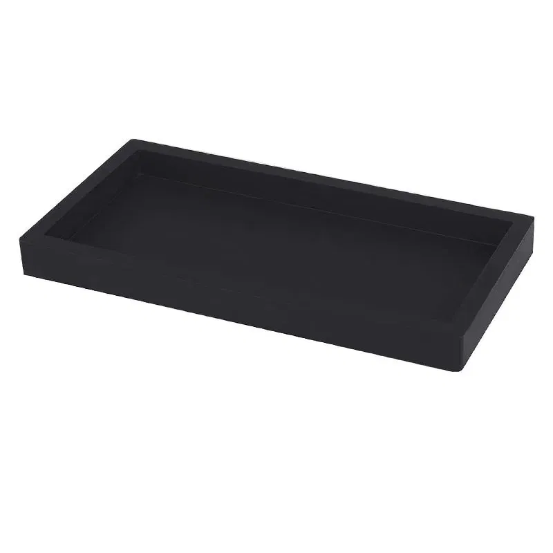 Color: light yellow, Size: XXL - Bathroom Counter Tray, Thickened Silicone Bathroom Vanity Tray, Shatterproof Durable Rectangle Bathroom Tray Soap Dispenser Tray