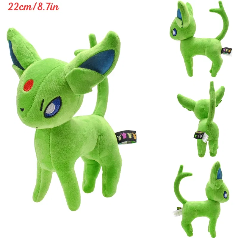 Color: PEACOCK BLUE - Pokemon Shiny Mimikyu Cubone Butterfree Plush Toys Anime Caterpie Shinx Charizard Stuffed Animal Peluche Dolls Birthday Gift Kid