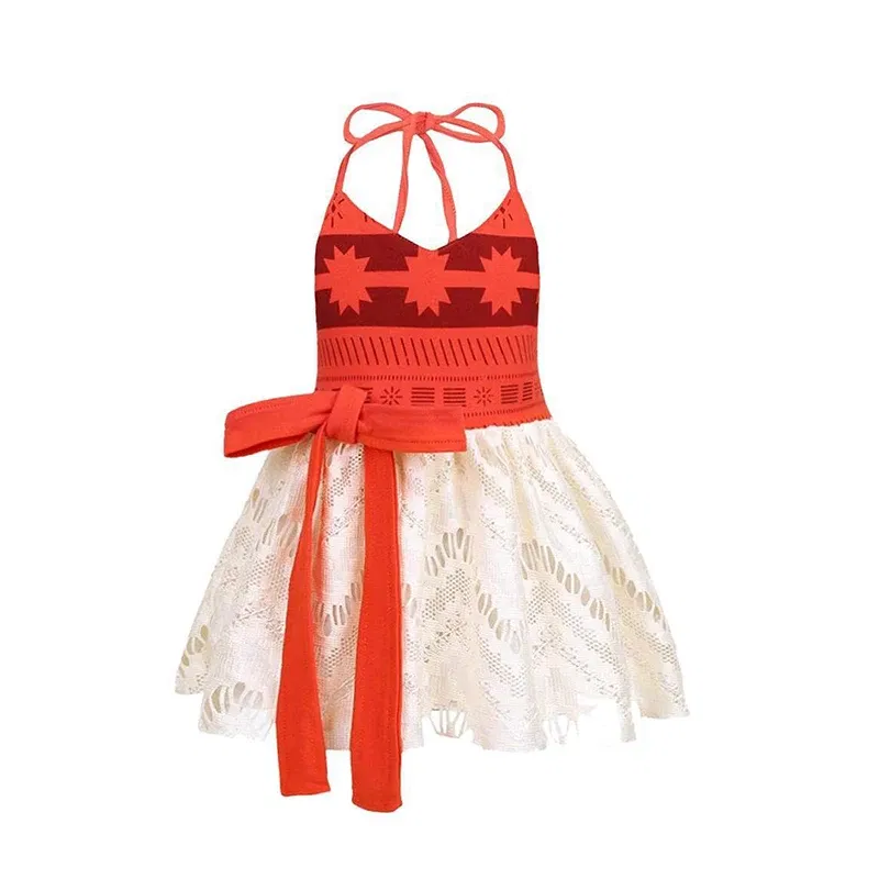 Color: SKY BLUE, Kid Size: 9 - Disney New Moana Dress Costumes Kids Girl Cosplay Toddler Movie Ocean Adventure Infant Frock Halloween Party With Chick Clothes