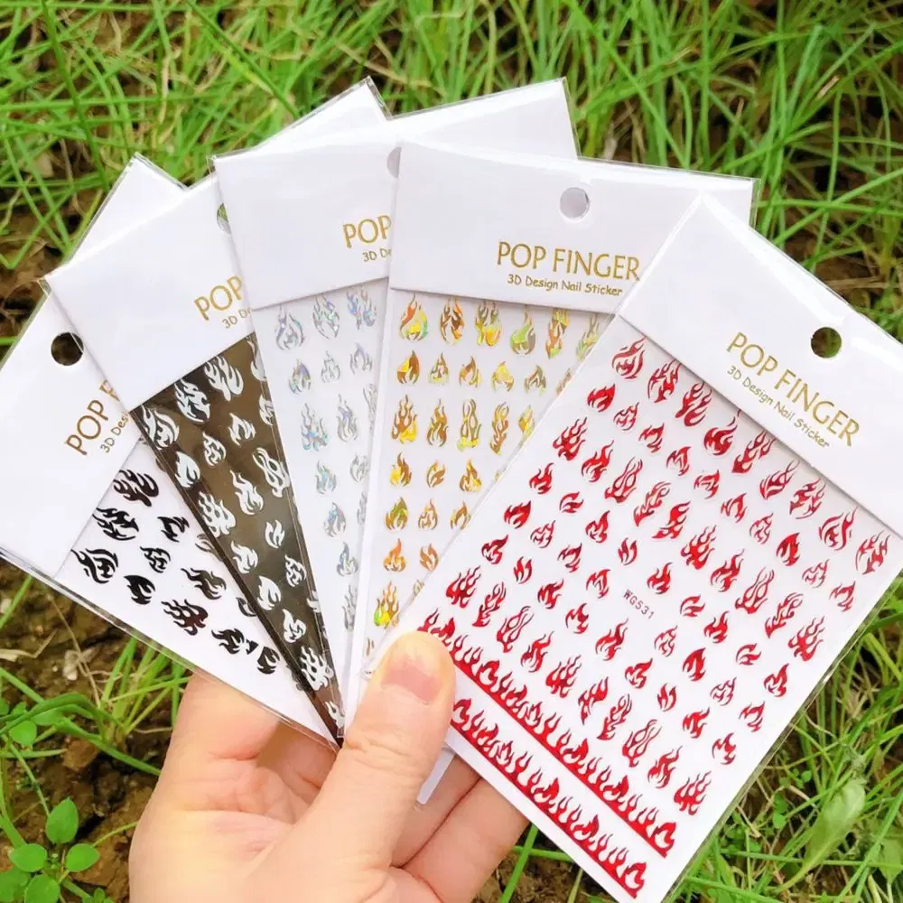 Color: Dark skin - 1PCS New English Alphabet Nail Stickers Multi-Color Laser Reflective Nail Slider Art Cool Text Nail Kit