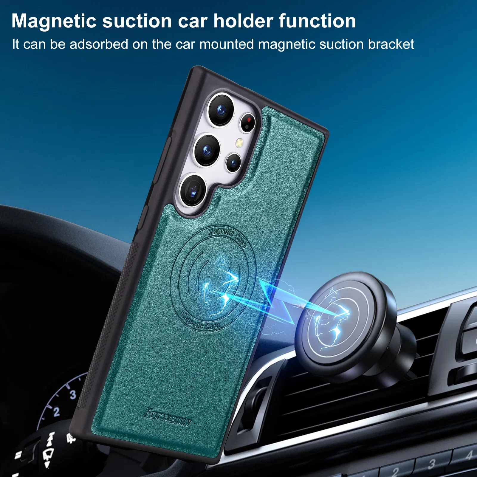 Color: PURPLE, Compatibility by Model: Galaxy Note20 - Leather Case For Samsung Galaxy A16 A36 A56 A55 A35 A15 A25 S25 S24 Ultra S23 S22 Plus + 2 in 1 Detachable Vertical Wallet Cover