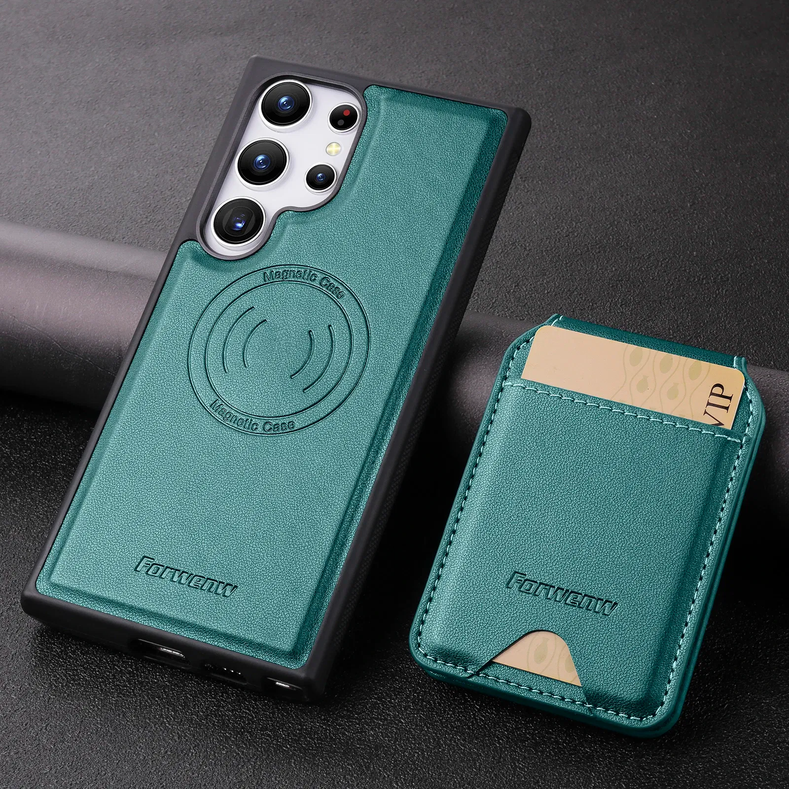 Color: PURPLE, Compatibility by Model: Galaxy Note20 - Leather Case For Samsung Galaxy A16 A36 A56 A55 A35 A15 A25 S25 S24 Ultra S23 S22 Plus + 2 in 1 Detachable Vertical Wallet Cover