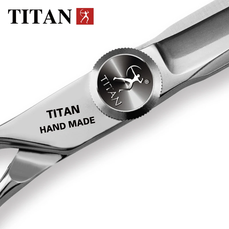 Color: Black - Titan professional 6.0inch left handed cutting scissors shears barber scissors hairdressing scissors