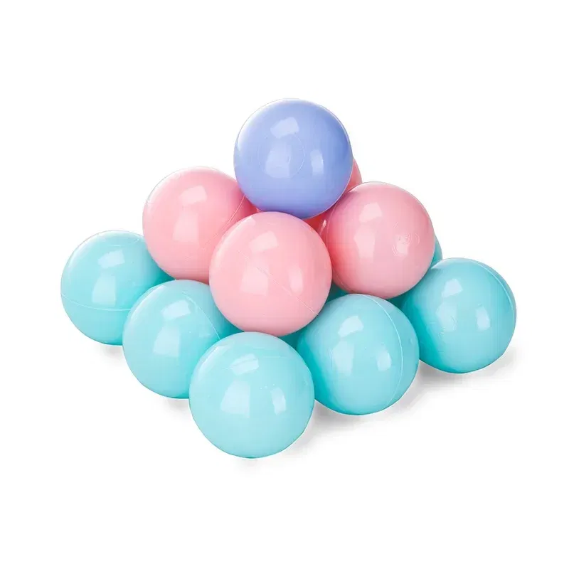 Color: Blue - 50pcs Colorful Love Star Plastic Ocean Ball Pits Eco-Friendly Funny Baby Kid Swim Pit Play Toy Water Pool Ocean Wave Balls Gifts