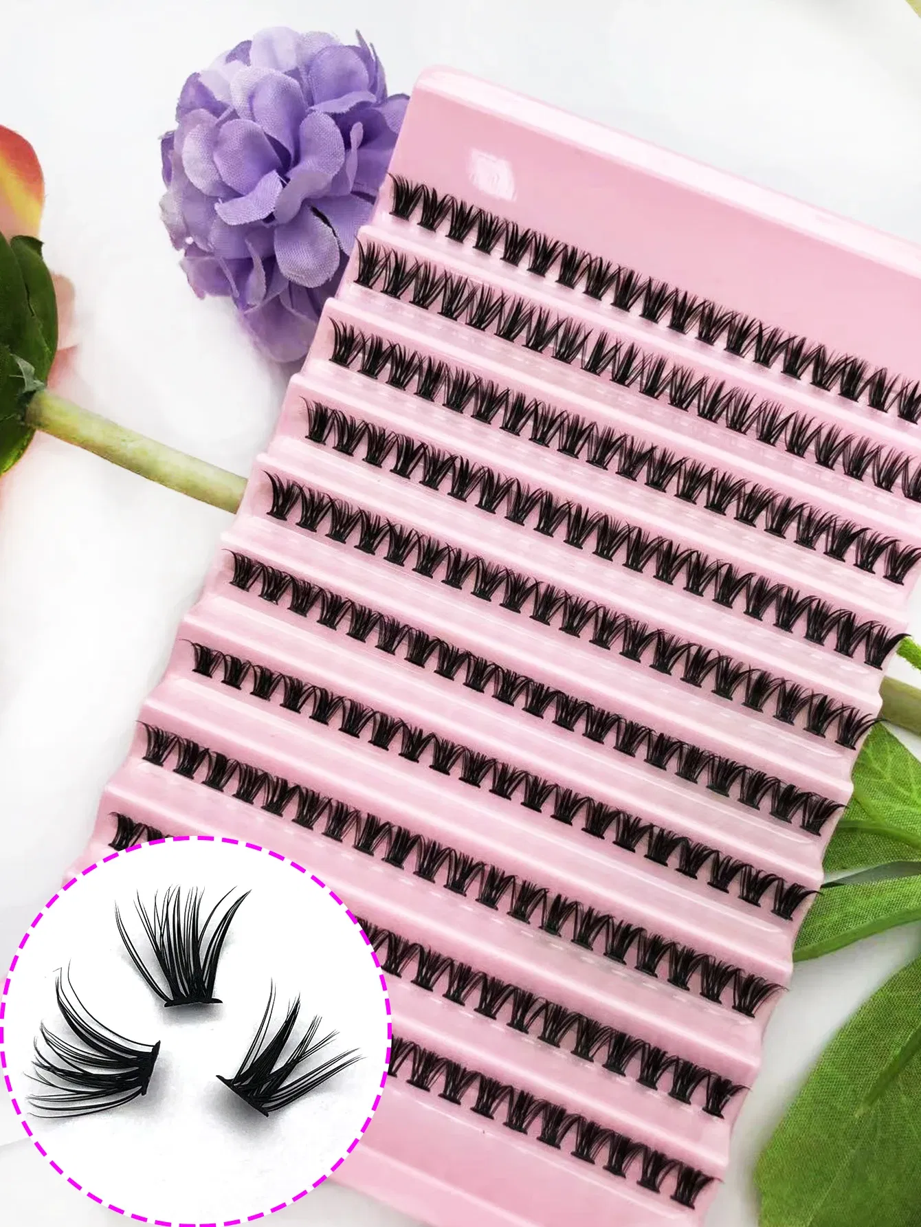 Thickness: 0.07mm, Curl: D, Color: Brushed Brass - DIY Large Capacity Hair, Natural and Thick Style, 30P/40P Can Be Matched at Will