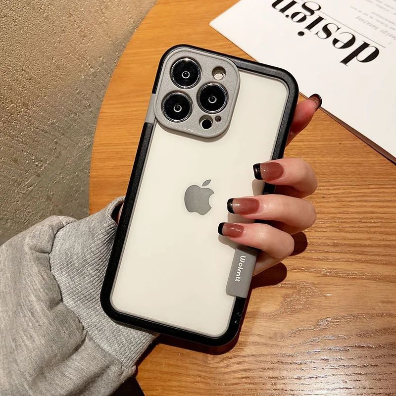 Color: Beige, Ships From: CHINA, Material: Acrylic - Better Heat Dissipation Dual Color Bumper Border Soft Phone Case For iPhone 17 16 15 14 13 12 11 Pro Max 7 8 Plus XS XR