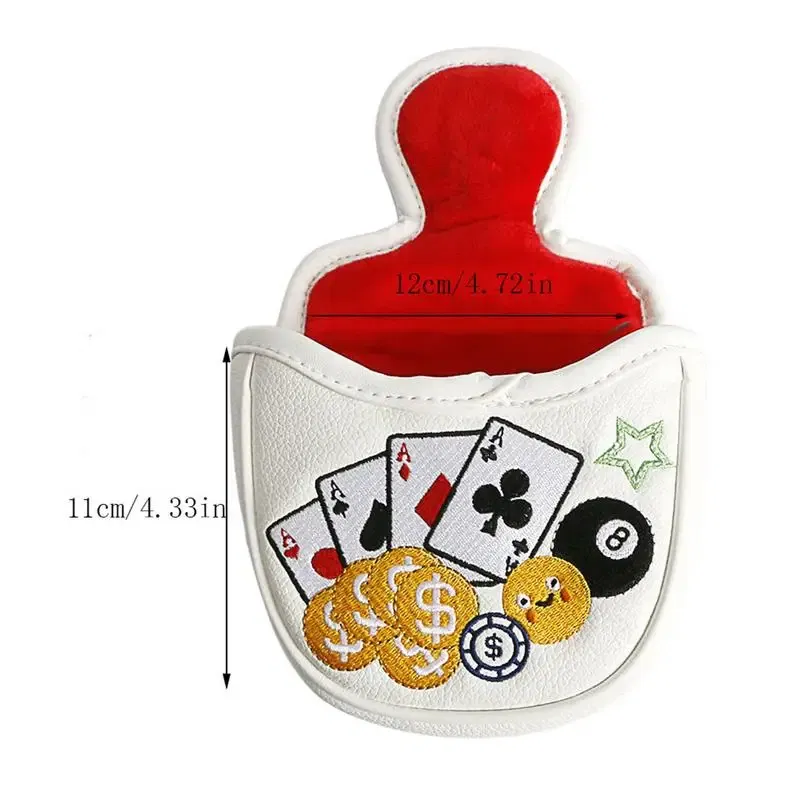 Ships From: CN, Color: Black - Golf Iron Covers Golfs Rod Covers Golfing Golf Iron Head Covers PU Leather Waterproof Golf Club Headcover Iron Putter Head Cover