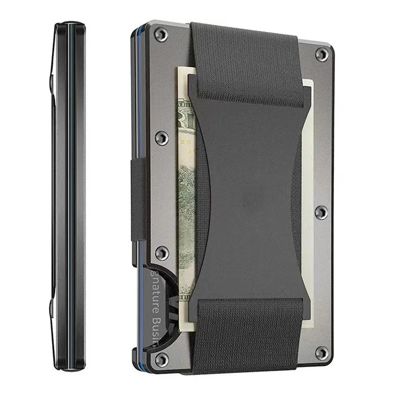Color: Gold, Ships From: CHINA - Forged Carbon Fiber Mini Slim Wallet case organizer for Men Cartera Tarjetero Hombre Cashback Credit Card Holder Luxury gift
