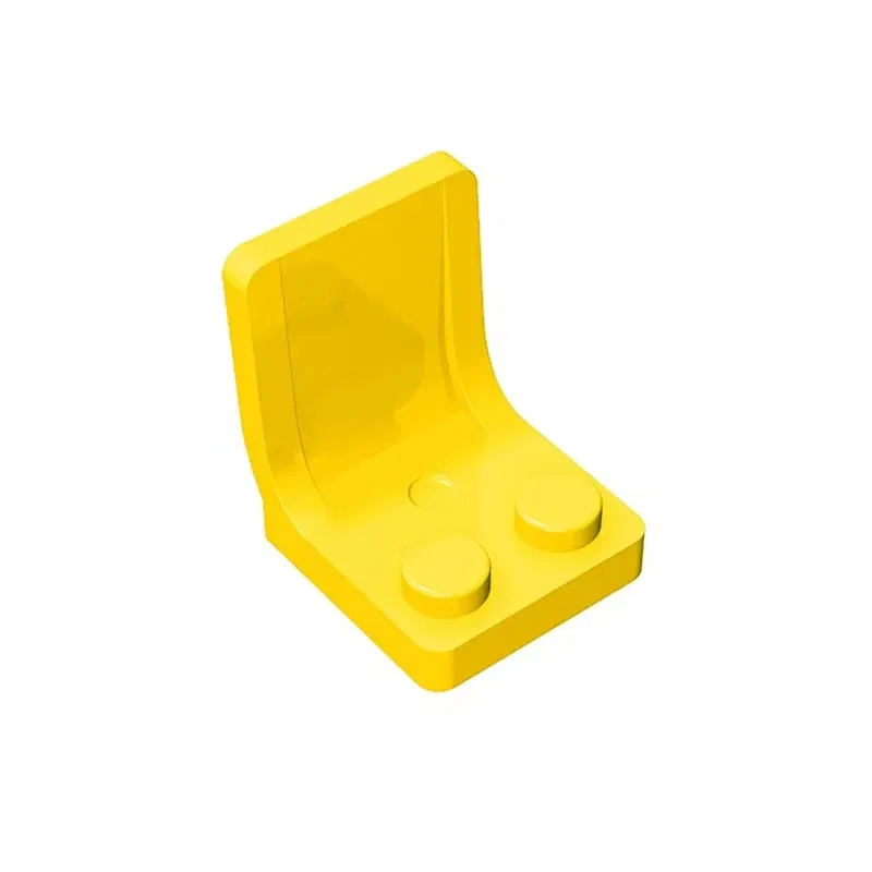 Color: Yellow - 1 Pcs Buildings Blocks 4079 Minifigure, Utensil Seat (Chair) 2 x 2 Brick Collections Bulk Modular GBC Toy For High-Tech MOC Set