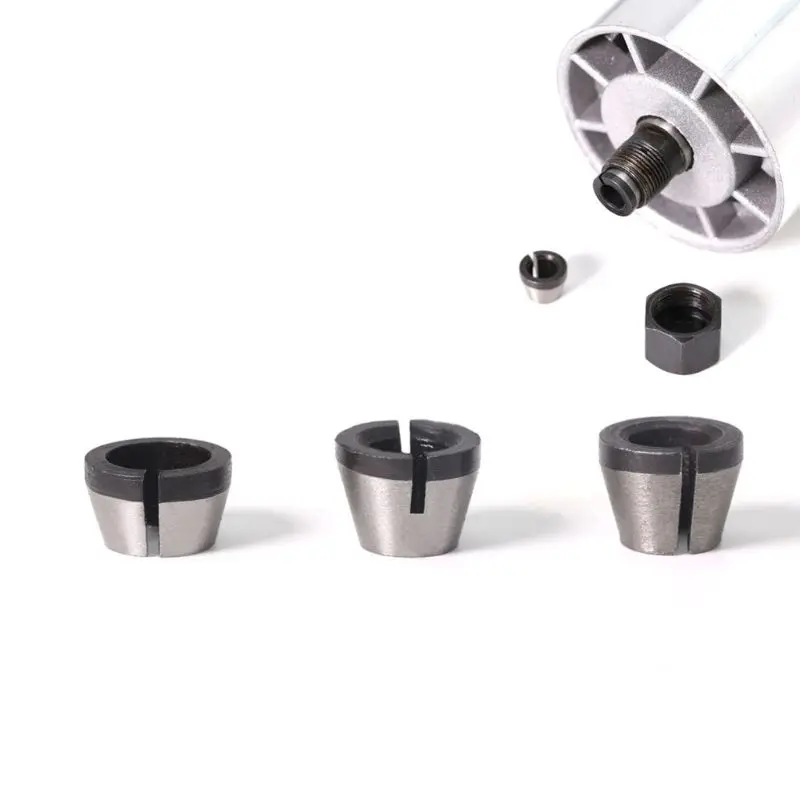 Cutting Edge Length: 29mm - 6mm 6.35mm 8mm Collet Chuck Adapter Engraving Trimming Machine Electric Router High Precision Bit