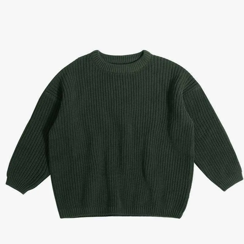 Color: army green, Size: S, Age Range: 0-3M - Personalized sweaters for cherished babies.Celebrate your little one's name with unique, custom-made thick knitted sweaters