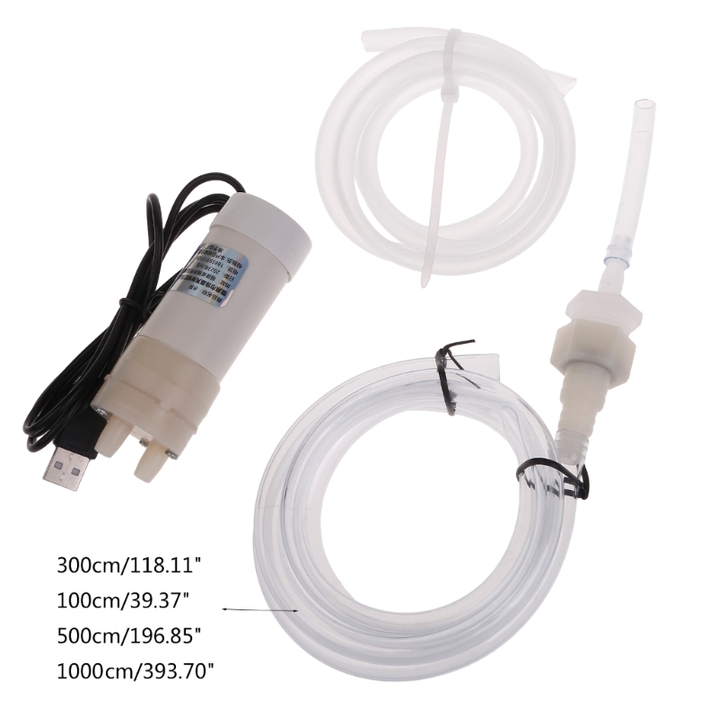 Color: WHITE - Water Pump Self-priming Pump 5V Water Pump USB Small Pump Vacuum Mini Elecctric Water Pump Replacement 4L/min Drop Ship