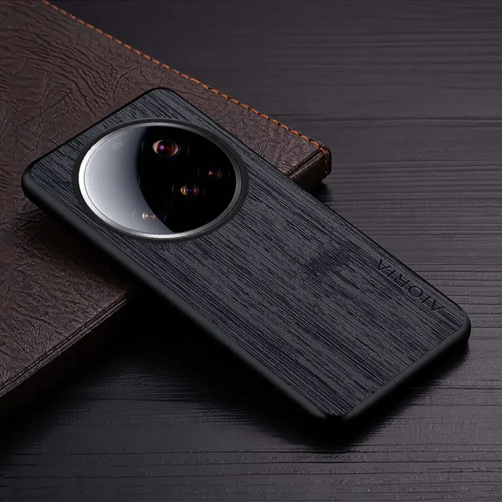 Color: GRAY, Compatibility by Model: xiaomi 15 ultra - Case For Xiaomi 15 Ultra Funda Bamboo Wood Pattern Leather Cover Luxury Capa For xiaomi 15 Ultra case Coque