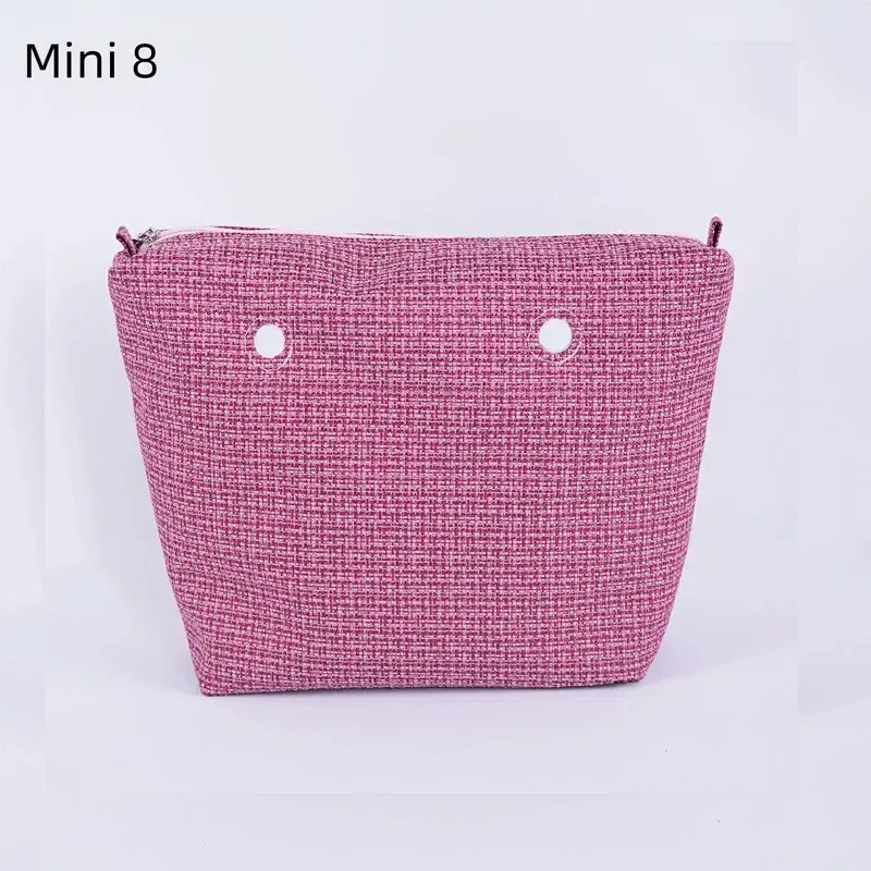 Color: SKY BLUE - TANQU Classic Mini linen canvas organizer fabric inner lining Insert for Obag Mini O Bag Women's Handbag Accessory
