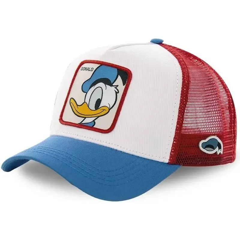 Color: Lake Blue, Size: Adjustable - Hot Sale Unisex Anime Cartoon Cap Disney Embroidery Baseball Cap Men Women Trucker Hat