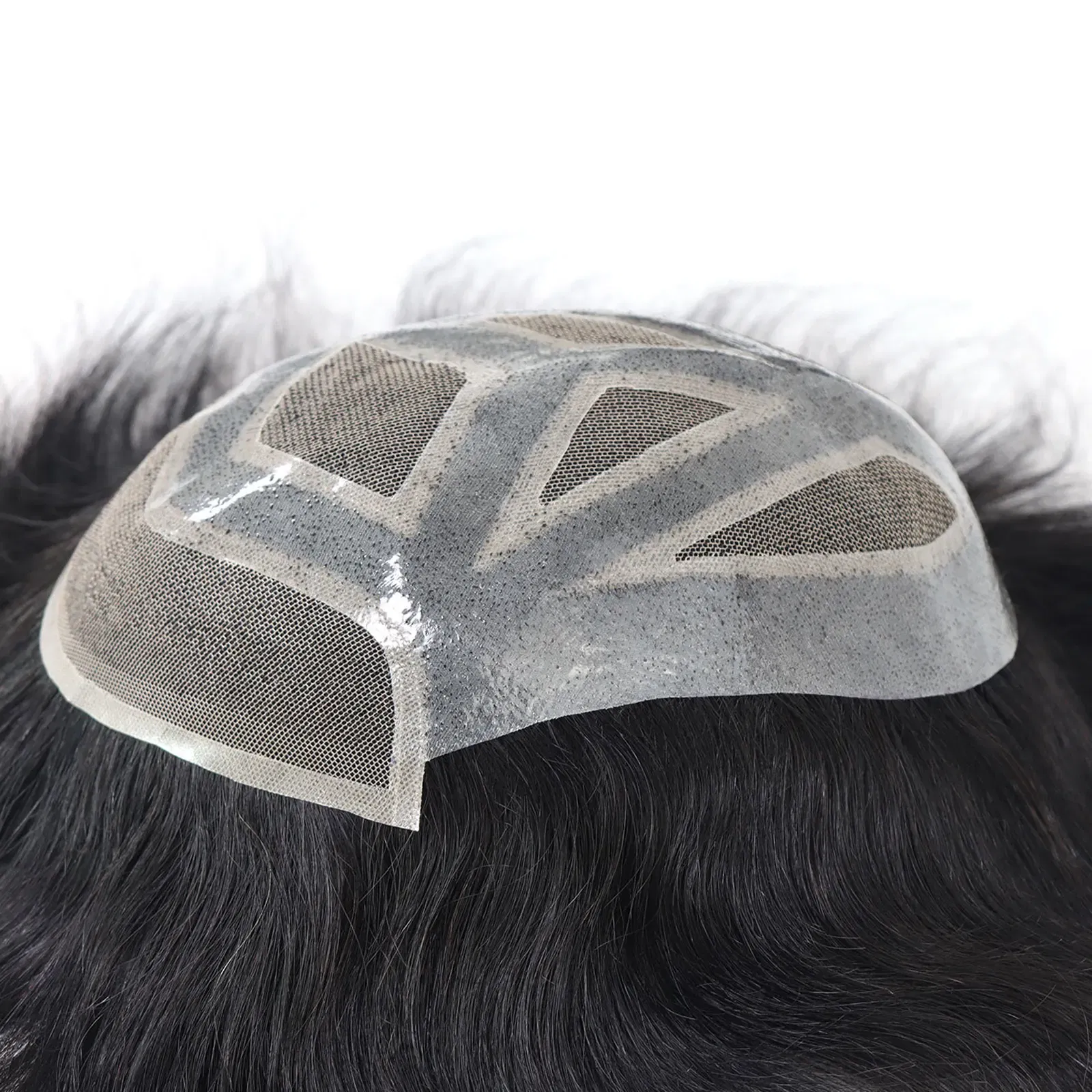 Toupee Color: 20#, Length: 6 inches, Toupee Size: 6x8 - 6*8/ 6*9/ 7*10/8*10 Lace With PU Toupee Men Breathable French Lace Front Men's Wig Human Hair Toupee Men's Replacement Systems