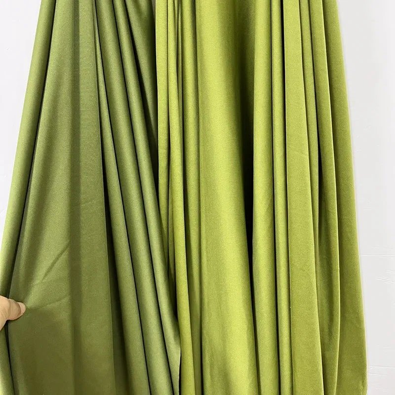 Pure Color Fabric Wedding Holiday Decoration Elastic Cloth Designer Handmade Diy Sewing Material By The Meter