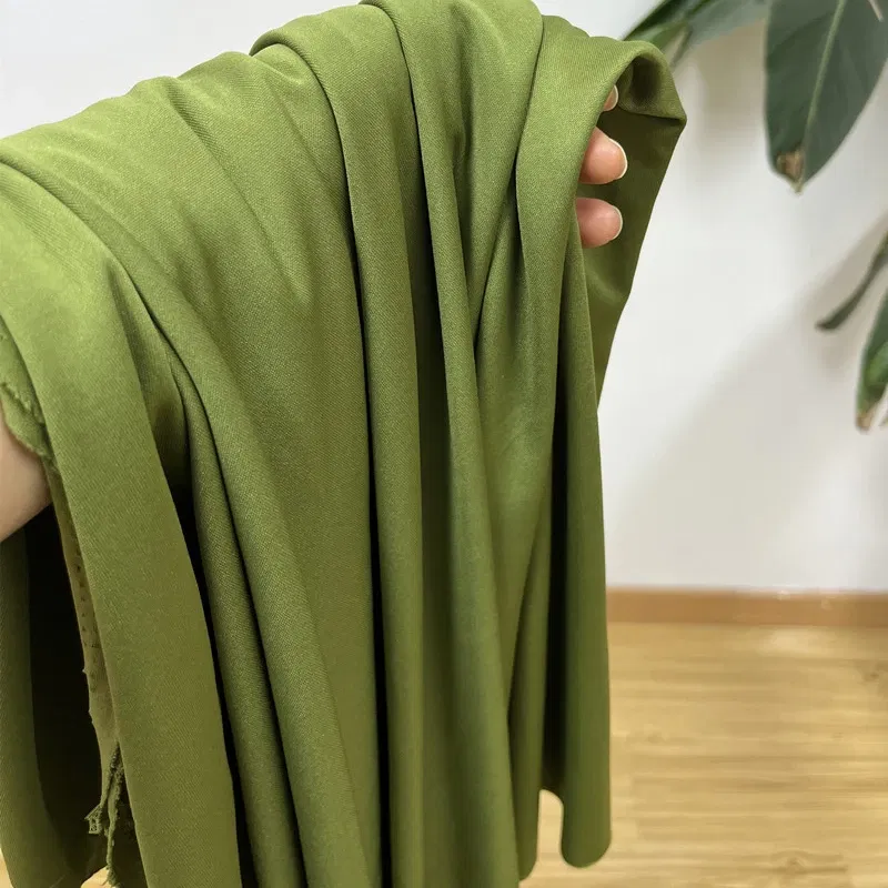 Pure Color Fabric Wedding Holiday Decoration Elastic Cloth Designer Handmade Diy Sewing Material By The Meter