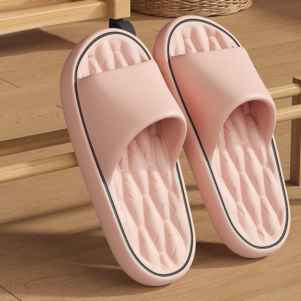 Color: Blue, Shoe Size: 38-39, Ships From: CHINA - BASATU Fashion Summer Cartoon Home Shoes Non-slip Soft Slides Lithe Comfort Sandals Men Women Couple Slippers Trendy Slippers